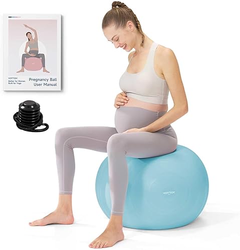 YOTTOY Bola de embarazo  Bola de parto de 0.071 in de grosor para fisio de maternidad y preparación para el parto, yoga y ejercicio para el embarazo