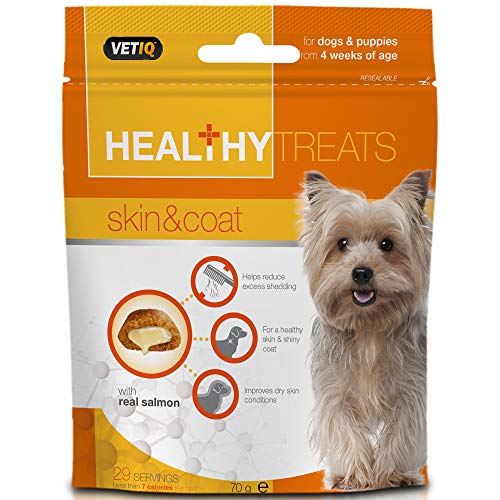 VetIQ Treat Skin and Coat para Perros saludables, 70 g