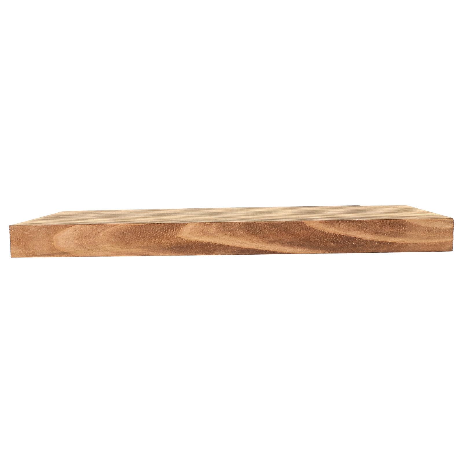 Étagère murale flottante en bois noble marron LIFKOME, l'élégance du rangement durable