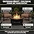 Fire Pit - 32-Inch Outdoor Fireplace with Spark Screen, Poker, and Cover - Wood-Burning Fire Pit for Yard, Patio, or Camping by Pure Garden (Bronze)
