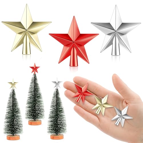 4.5cm Weihnachtsbaumspitze Klein, 3 Stück Christbaumspitze Klein,...