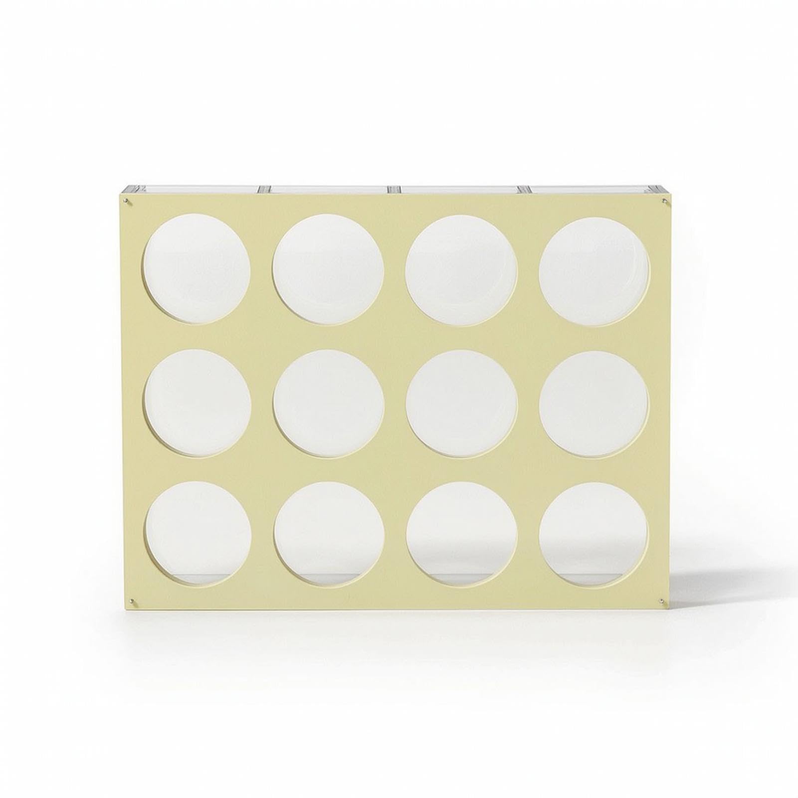 Figurine Display Box Desktop Acrylic Display Case with Compartments Transparent Cabinet for Collectors, Desk, Shelf, Office White 12-Grid-image-9