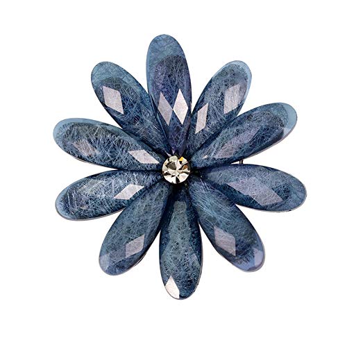 Ruikey Broche Cristal Pétalo Color Broches Vestidos