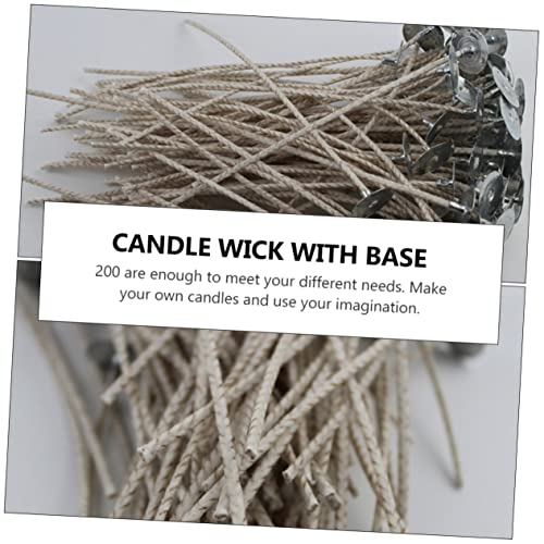200 piezas de mechas para velas para hacer velas DIY miniatura 4