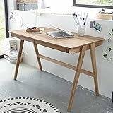 massivholzplatte schreibtisch eiche Breite: 120; Höhe: 75; Tiefe: 65 cm