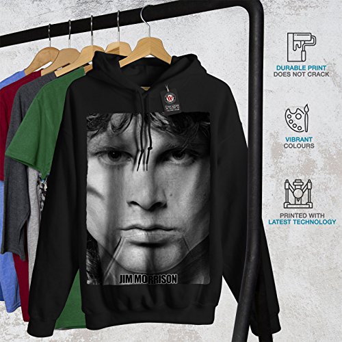 Wellcoda Lead Vocalist Mens Hoodie, Jim Famous Hooded Sweatshirt Black S #TOP3