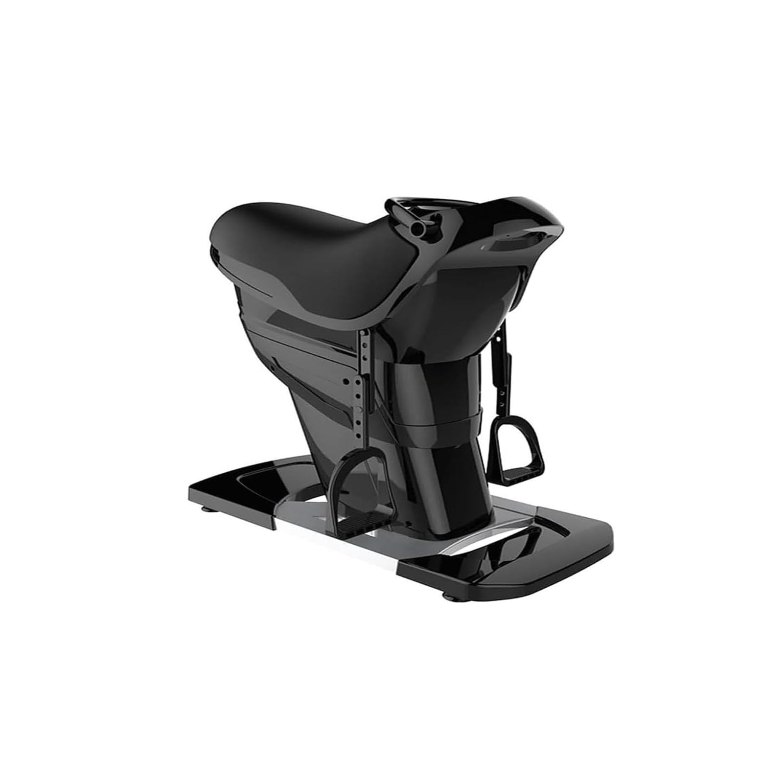 STDZQCWY Electric Horse Riding Exercise Machine, Smart Vibration Horse Simulator Trainer With Adjustable Speed Lcd Control Panel, Indoor Abdominal Core Fitness Equipment For Home black