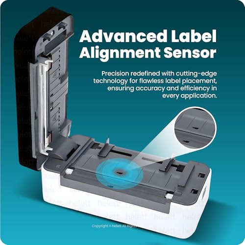Image of Helett H30C Lite USB Direct Thermal 4x6 Shipping Label Printer(Barcode)Adjustable Label Size|203DPI Resolution|152mm /s Printing Speed Compatible with Windows,Mac,Linux Chrome OS|White(1Year Warranty)