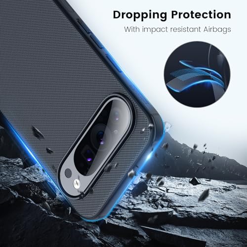 Image of Nillkin Case for Google Pixel 9 Pro XL (6.73'' Inch) Super Frosted Shield Pro Magnetic Suction Function Only Hard Back Soft Border (PC + TPU) Cover Raised Bezel Camera Protect Black