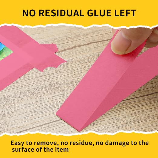 Image of Painters Tape, 1 inch x 55 Yards x 2 Rolls Pink Painters Masking Tape for Indoor and Outdoor Use, Medium Adhesive Paint Tape for DIY Crafts, Arts, Painting, Easy Removal