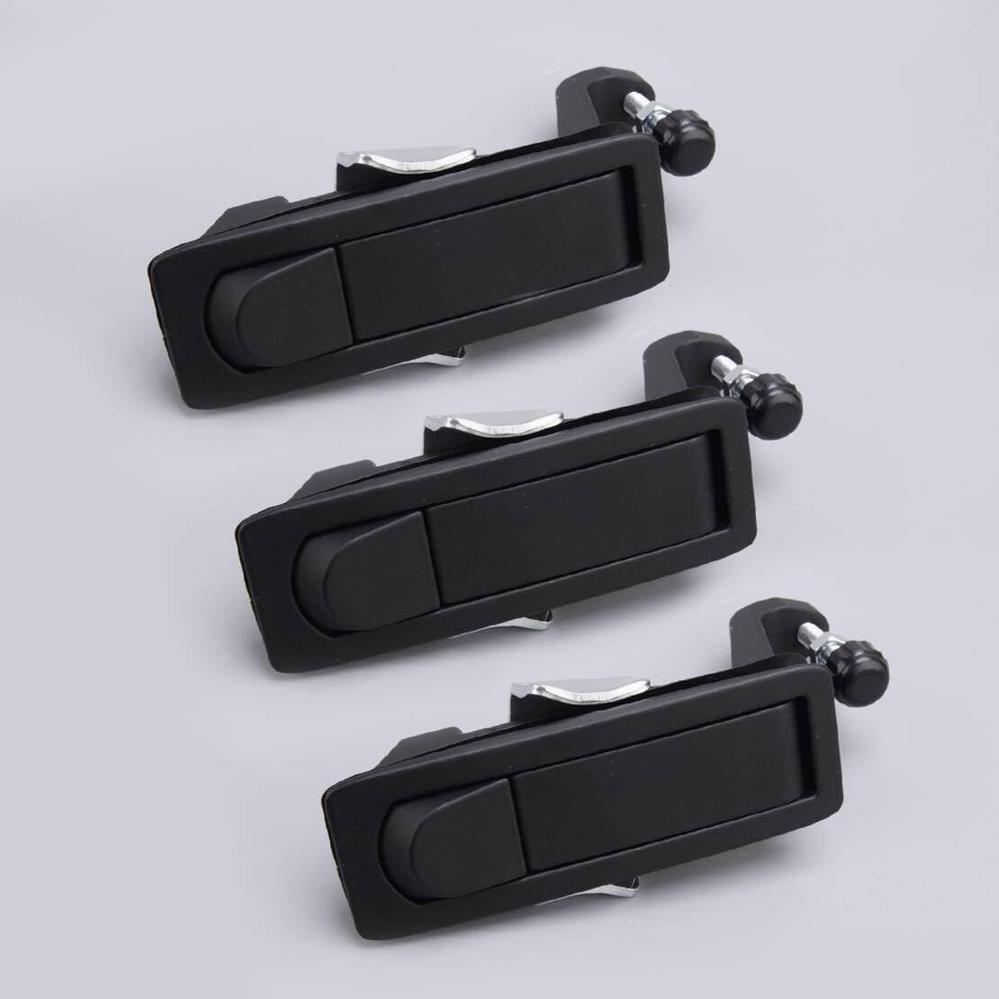 ciciTree 3pieces Black RV Toolboxes Adjustable Lever Hand Operated Compression Latch Lock Without Key