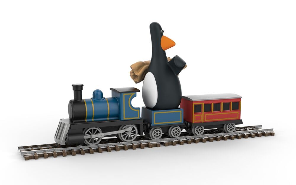 Corgi - CC80602 - Jouet de Train, Moulé sous Pression, Wallace et Gromit, Le Mauvais Pantalon, Plumes Mcgraw et Locomotive, Cadeaux de Train pour Hommes, Femmes et Enfants