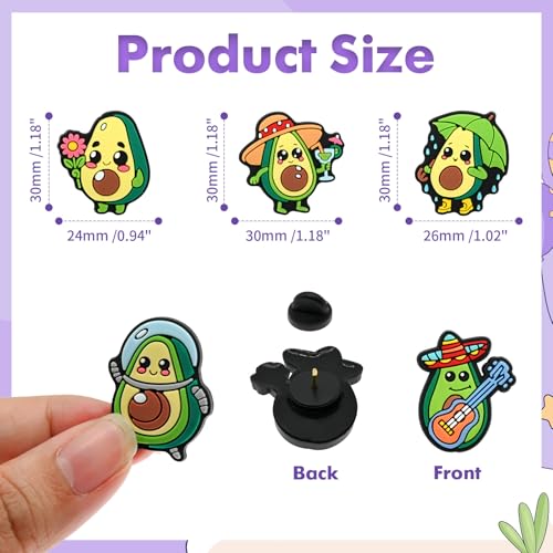 Image of Cute Pins Bulk, Funny Lapel Badge Pins Rubber Brooch Pins for Backpacks, Hats, Bags