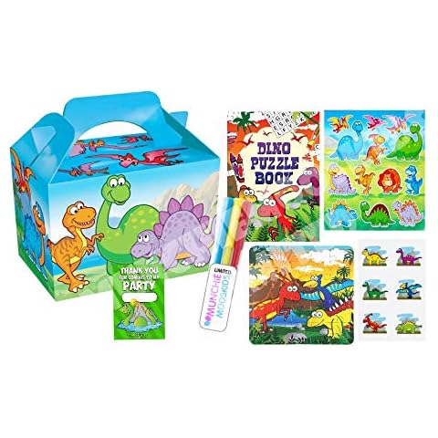 Pre Filled Dinosaur Theme Party Box Cover