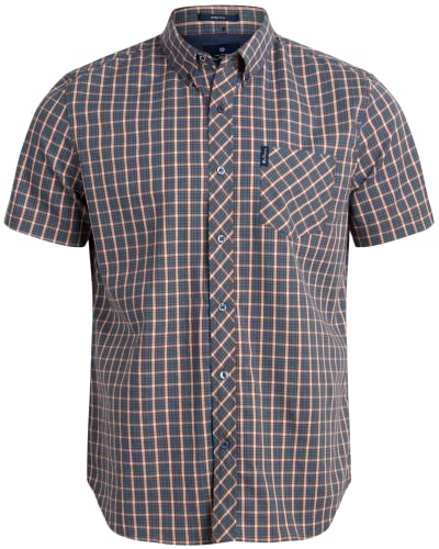 Ben Sherman Herren Plaid Classic, Wedgewood, M