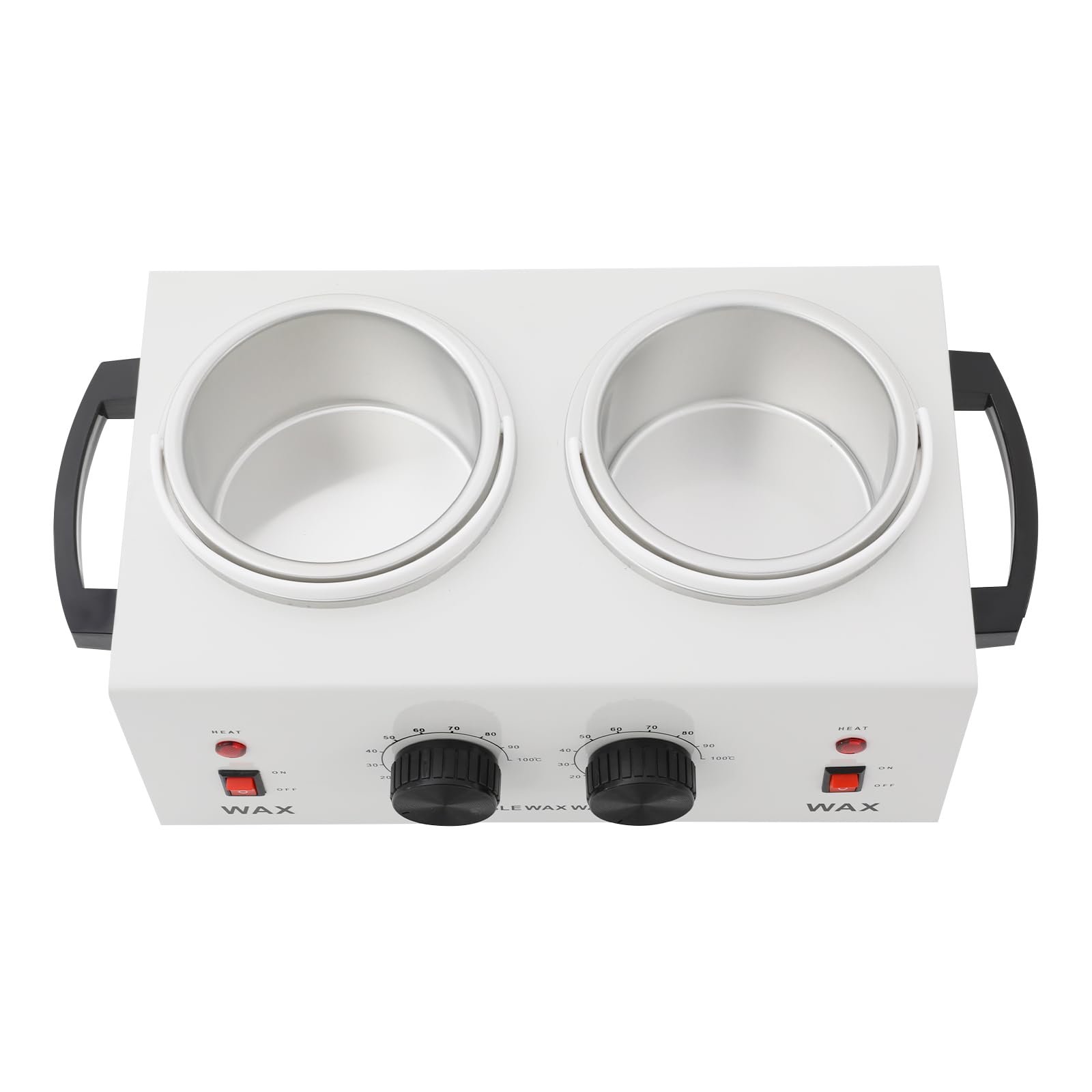 Elektryczny podgrzewacz wosku, 800 ml, podwójny podgrzewacz wosku, inteligentna regulacja temperatury, 200 W, maszyna do wosku do salonu i domu, bezpieczna i łatwa do czyszczenia
