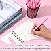 JIEYAO 60 Pcs Ballpoint Pens Bulk, 1.0 mm Retractable Rollerball Pen, Cute Pink Click Medium Point Pens Aesthetic for Office Teacher Student Baby Shower (Pink)