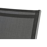 Siena Garden Liege Tropic, 194x60x98cm, Gestell: Aluminium, in anthrazit, Fläche: Ranotex-Gewebe in schwarz - 5