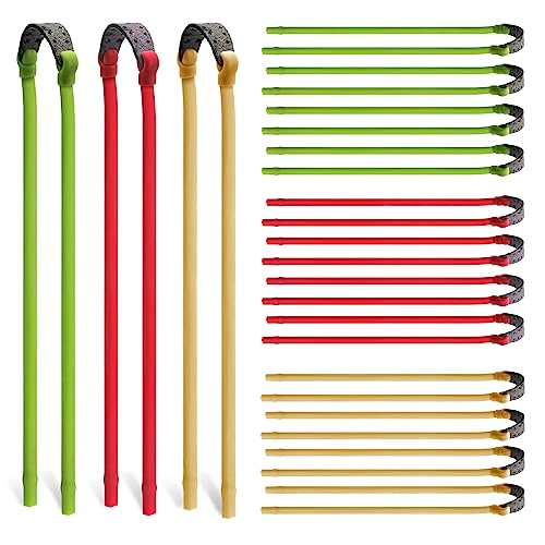 Windspeed Slingshot Replacement Band 12 Pack, Rubber Bands Heavy Pull Slingshot Bands Tubular Elastic Rubber Band for Hunting/Outdoor Shooting
