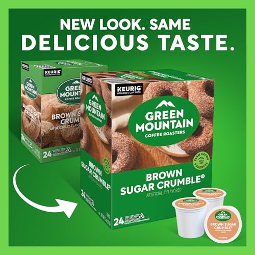 Image of Green Mountain Coffee Roasters Brown Sugar Crumble Keurig Single-Serve K-Cup Pods, Medium Roast Coffee, 96 Count (4 Packs of 24)