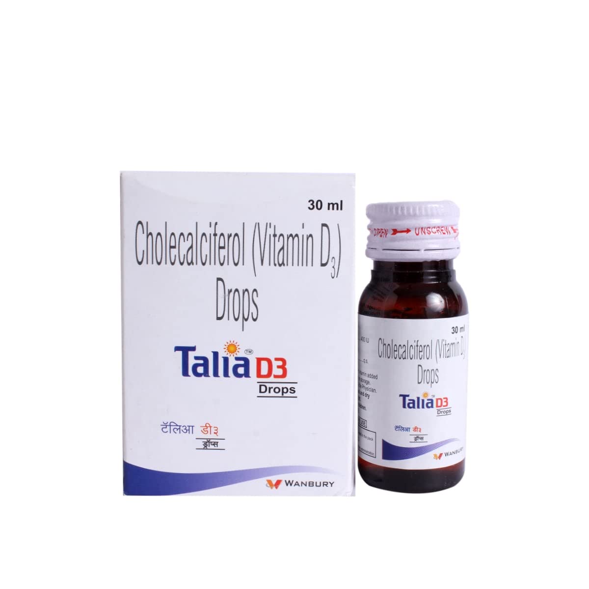 Talia D3 Drops - Bottle of 30 ml Drops