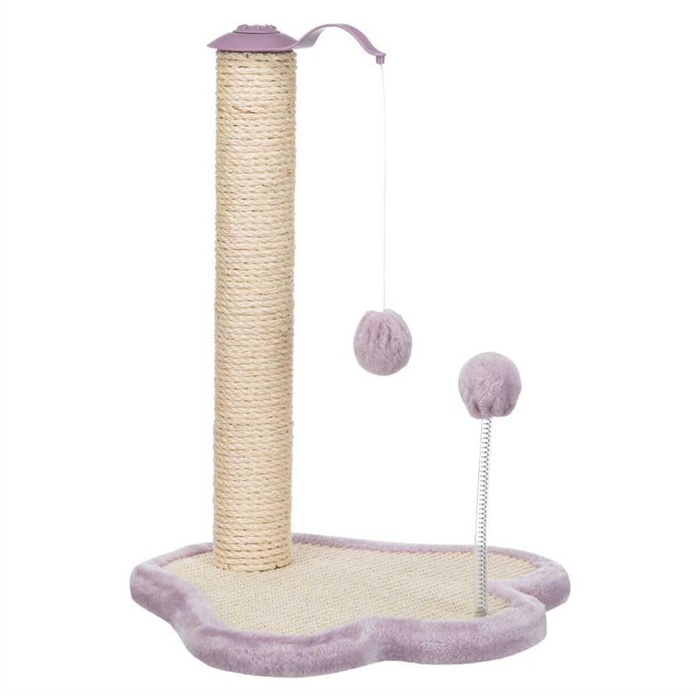 Trixie Peaser for Cats with Hanging Game and Spring Game 50 cm Lilac, natur, Medium