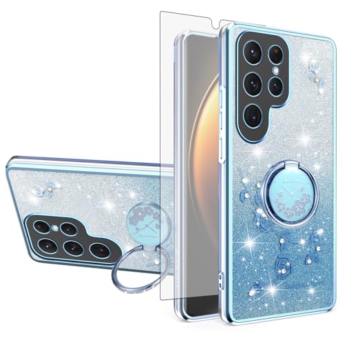 Coque Samsung S25 Ultra avec protège-écran verre trempé et anneau