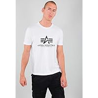 Alpha Industries Maglietta Basic T ML da Uomo White
