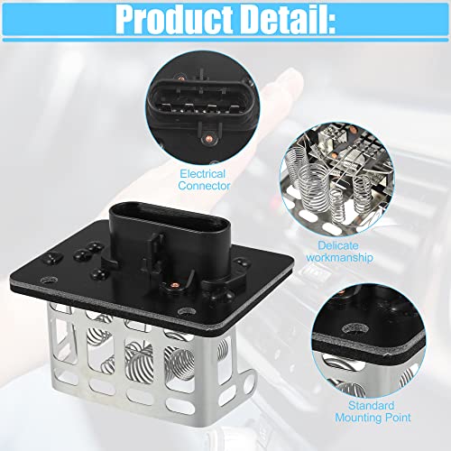 Image of ACROPIX HVAC Blower Motor Resistor AC Blower Control Module Fit for Chevrolet Blazer 1995-2005 No.15094285 /15652873 - Pack of 1 Black