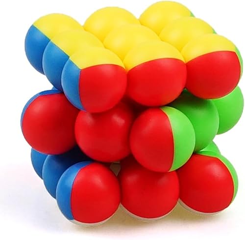 Miniatura 2 de YJ 3x3 Ball Speed Cubes Professional 3x3 6CM Ball Magic Cube - Cubo mágico sin adhesivo