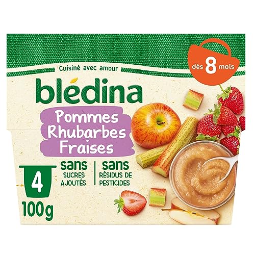 Blédina - Coupelles Pommes Rhubarbes Fraises