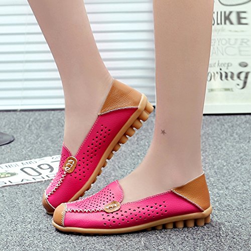 Image of VenusCelia Women's Floral Comfort Walking Flat Loafer