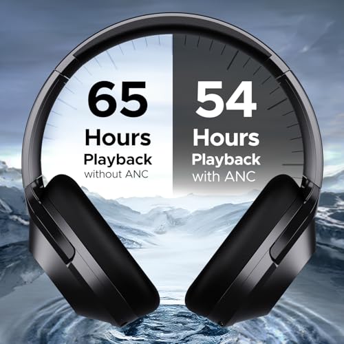 Image of Boat Nirvana 751 ANC,65Hrs Battery,Hybrid (~33dB),Fast Charge,Ambient Sound Mode,Button Controls,Immersive Sound,Carry Pouch,Bluetooth Over Ear Headphones,Wireless Headphone with Mic(Gunmetal Grey)