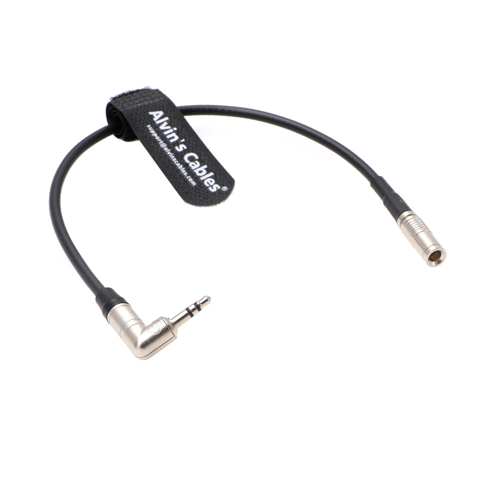 Alvin's Cables Cavo Timecode per Canon R5C DIN 1.0/2.3 a 3.5mm TRS Cavo Time Code a 90 Gradi Compatibile con Tentacle Sync