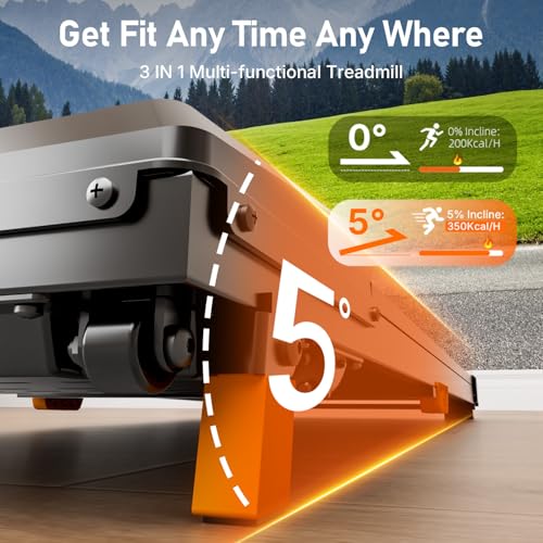 Image of Walking Pad Treadmill，BestGod Walking Vibration Pad with Incline,330lbs Capacity Under Desk Treadmill for Home, 2.5HP Foldable Treadmills with Remote Control