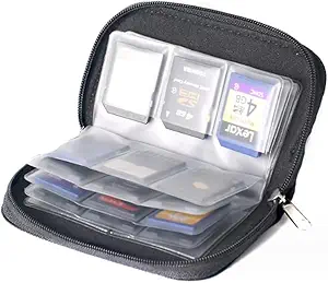 SHOPEE 1pcs 22 Slot Memory Card Storage Carrying Pouch Case Holder Wallet for CF/SD/SDHC/MS/DS