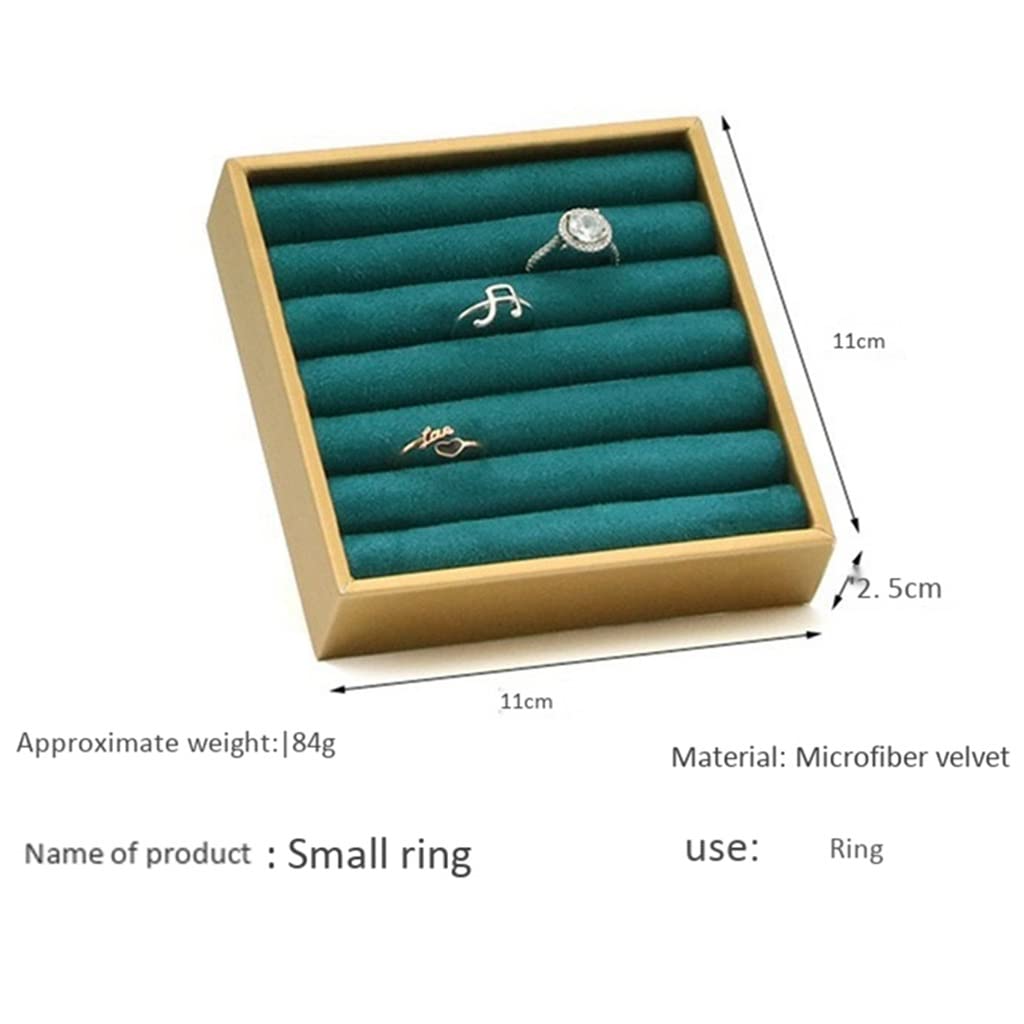 TJLSS Schmuckhalter, grüner Mikrofaser-Flanell-Halter, Halsketten-Halter, Ohrring-Halter, Schmuck-Display-Requisiten Present