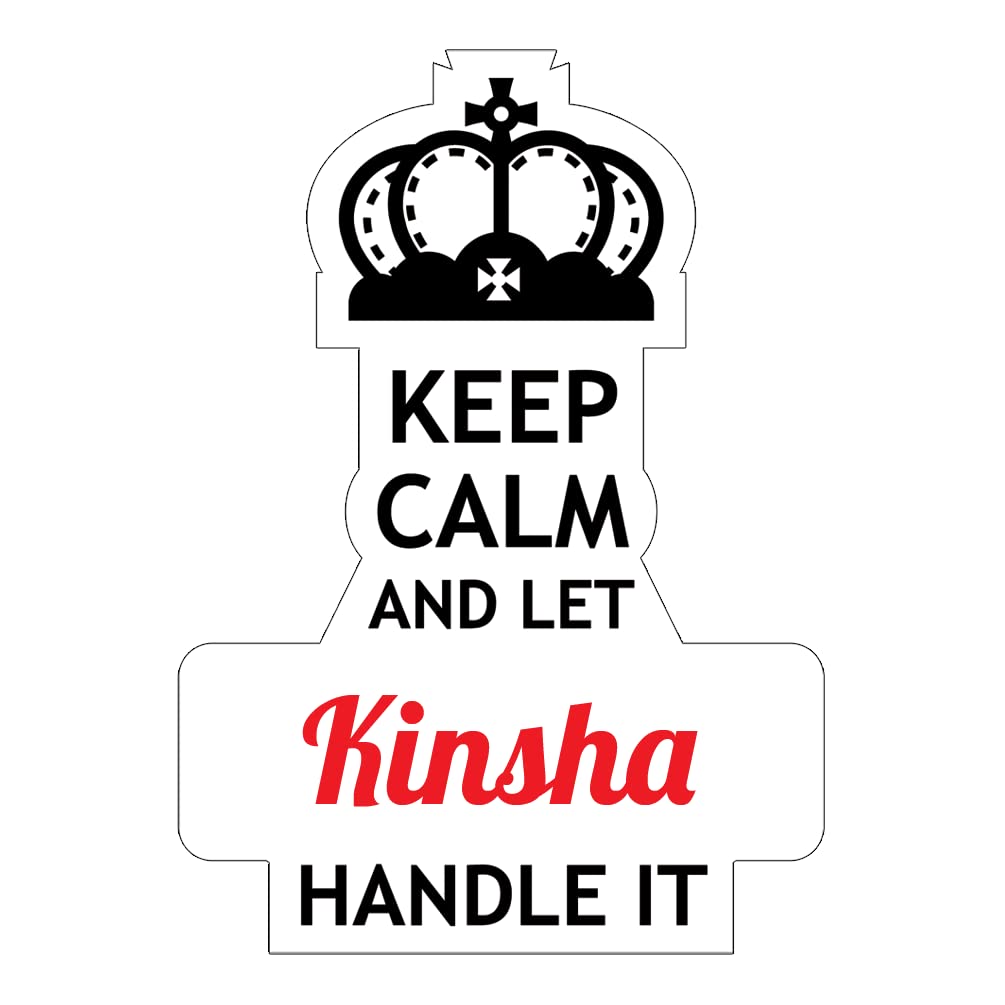FurnishFantasy Keep Calm Personalised Fridge Magnet - Best Gift on Happy Birthday, Return Gifts for Kids, Everyday Gifting, Name - Kinsha