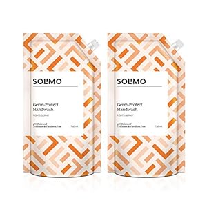 Amazon Brand – Solimo Germ-Protect Handwash Liquid, 750 ml, Pack of 2