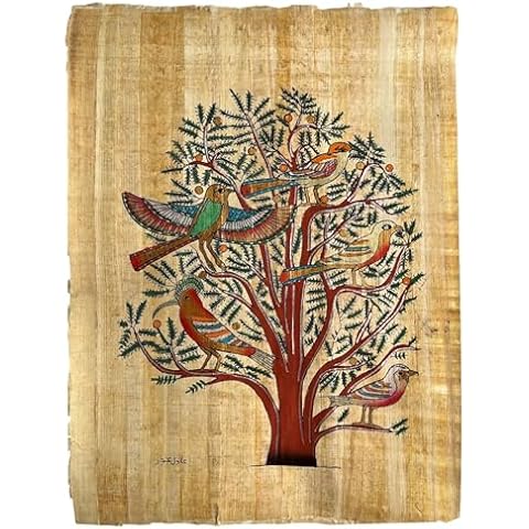 Tree of Life Papyrus Art by Ancient Egyptian Paintings Cover
