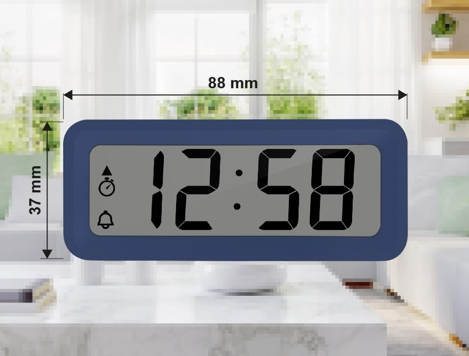 Technoline Alarm Clock, Blue, 88 x 37 x 21 mm - Image 3