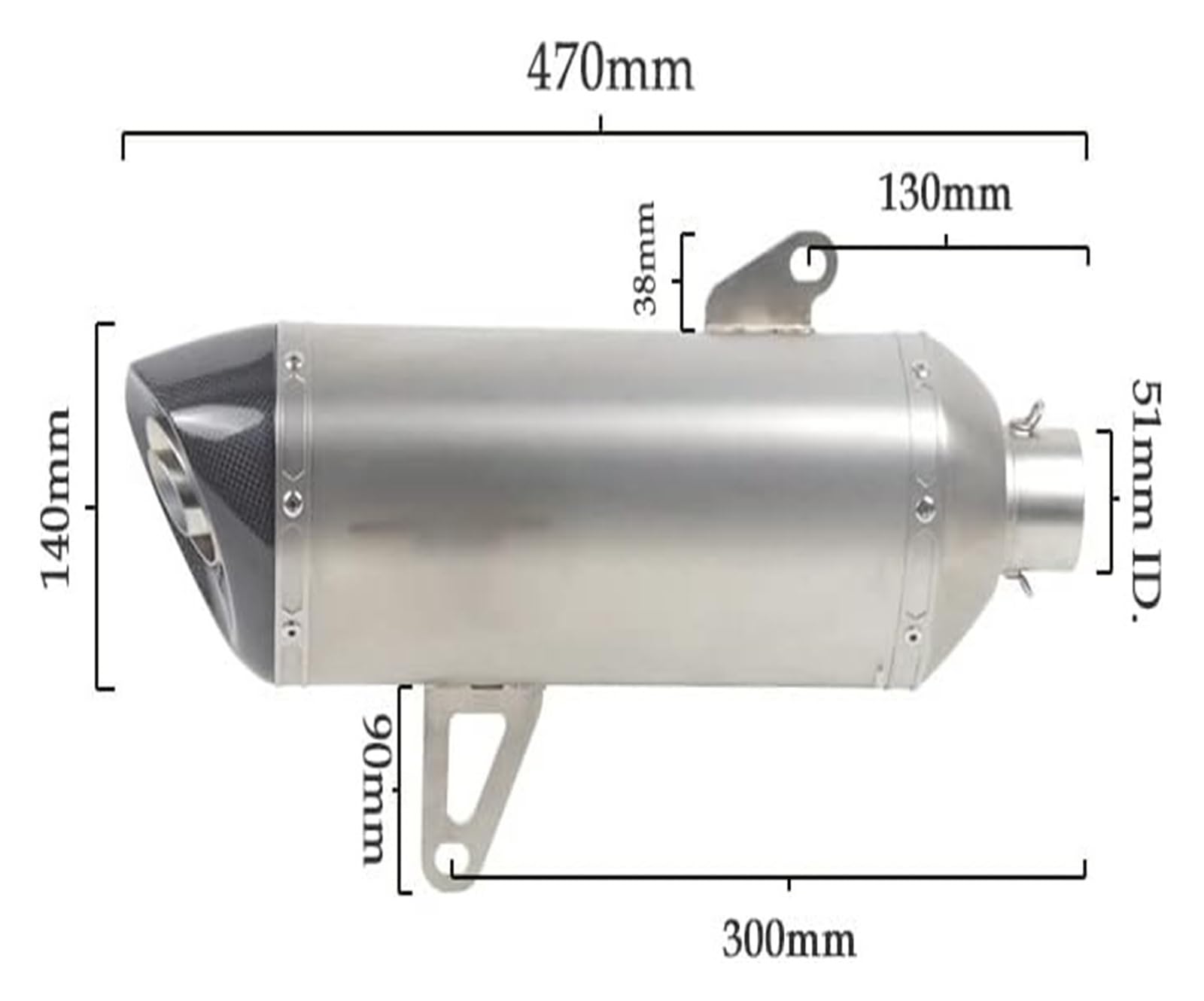 YAMAHA 専用品 正規品】ブラックステンメッシュブレーキホース90cm(900mm