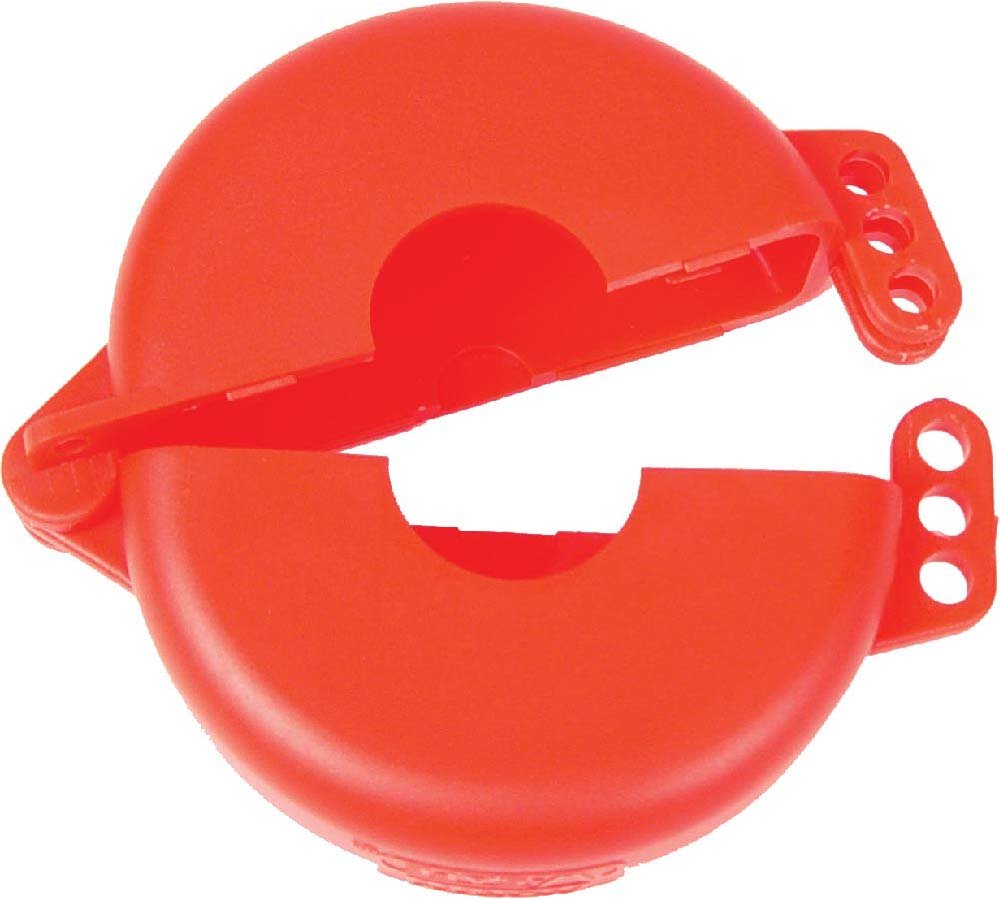 Lockout vanne de portail NMC VL04R pour diamètres de 6,3 à 12,7 cm, rouge