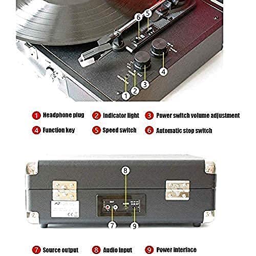 Tourne-Disque rétro, disques Vinyle Portables phonographe rétro Vintage avec Haut-parleurs stéréo intégrés, Tourne… - Les Beatles, Paul McCartney, John Lennon, RIngo Starr, George Harrison Tourne-Disque rétro, disques Vinyle Portables phonographe rétro Vintage avec Haut-parleurs stéréo intégrés, Tourne… – Image 6