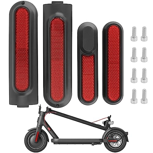 Yungeln Cubierta Reflectante Lateral con Tornillos para Xiaomi 4Pro Essential Lite Scooter eléctrico,Xiaomi Mi4 Reemplazo De Cubierta Reflectante De Rueda Lateral Trasera Y Delantera
