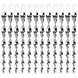 oiseau argentin mot fleche DÉCOR DE JARDIN FONCTIONNEL – Un dispositif pour oiseaux qui a belle allure! Ces spirales argentées de 29,5 cm servent également de décorations modernes à suspendre. En tournant dans le vent, elles projettent de beaux motifs lumineux en mouvement, ajoutant une touche esthétique étincelante à votre terrasse, balcon, bateau, espace piscine ou porche tout en accomplissant silencieusement leur fonction.