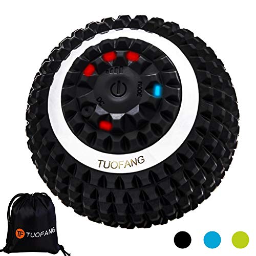 Electric Vibrating Massage Ball, 4-Speed High-Intensity Fitness Yoga Massage Roller, Relieving Muscle Tension Pain & Pressure Massagers, Rechargeable & Washable Neck/Back/Waist/Foot etc Body Massager