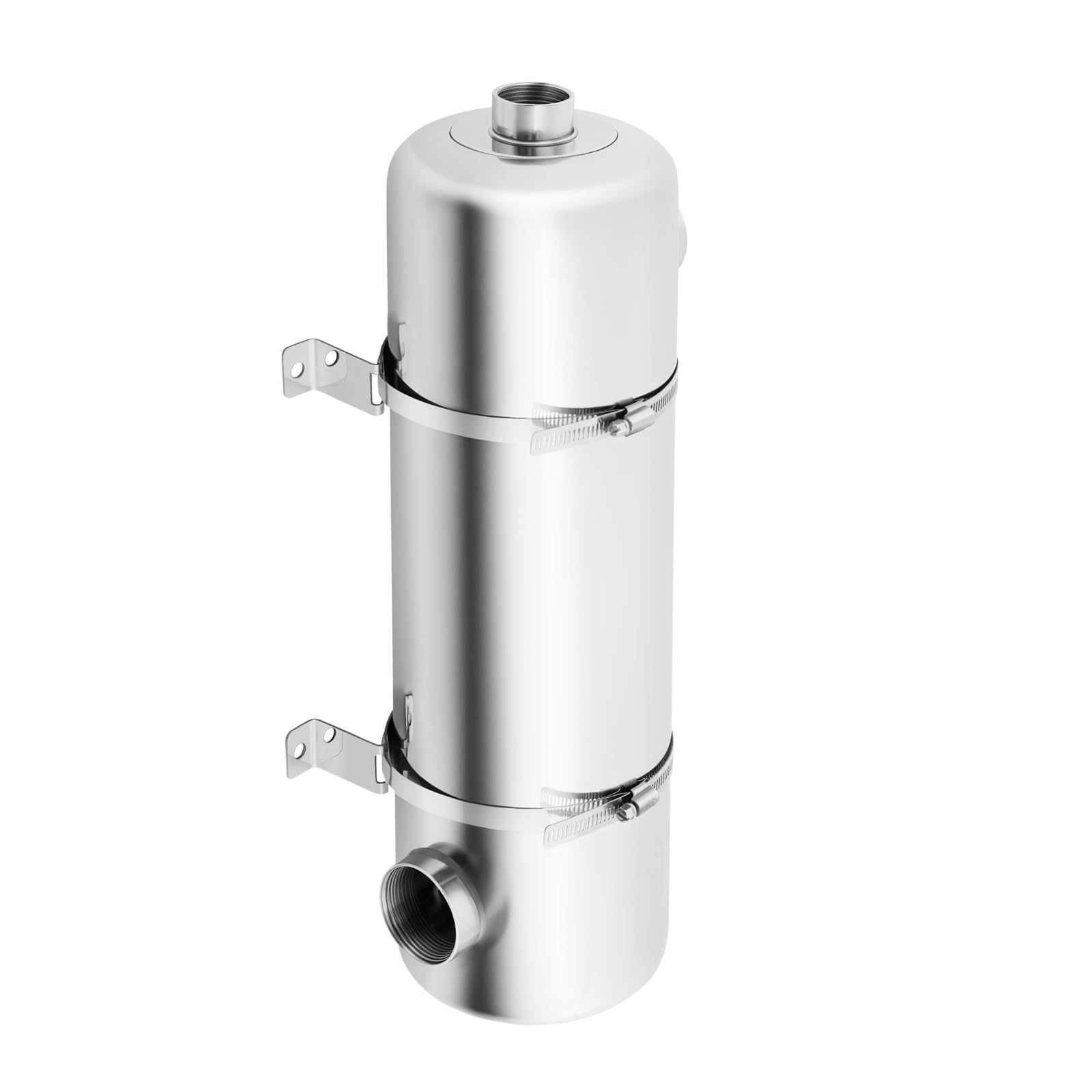 Scambiatore di calore in acciaio inox per piscine (13 x 48 cm)