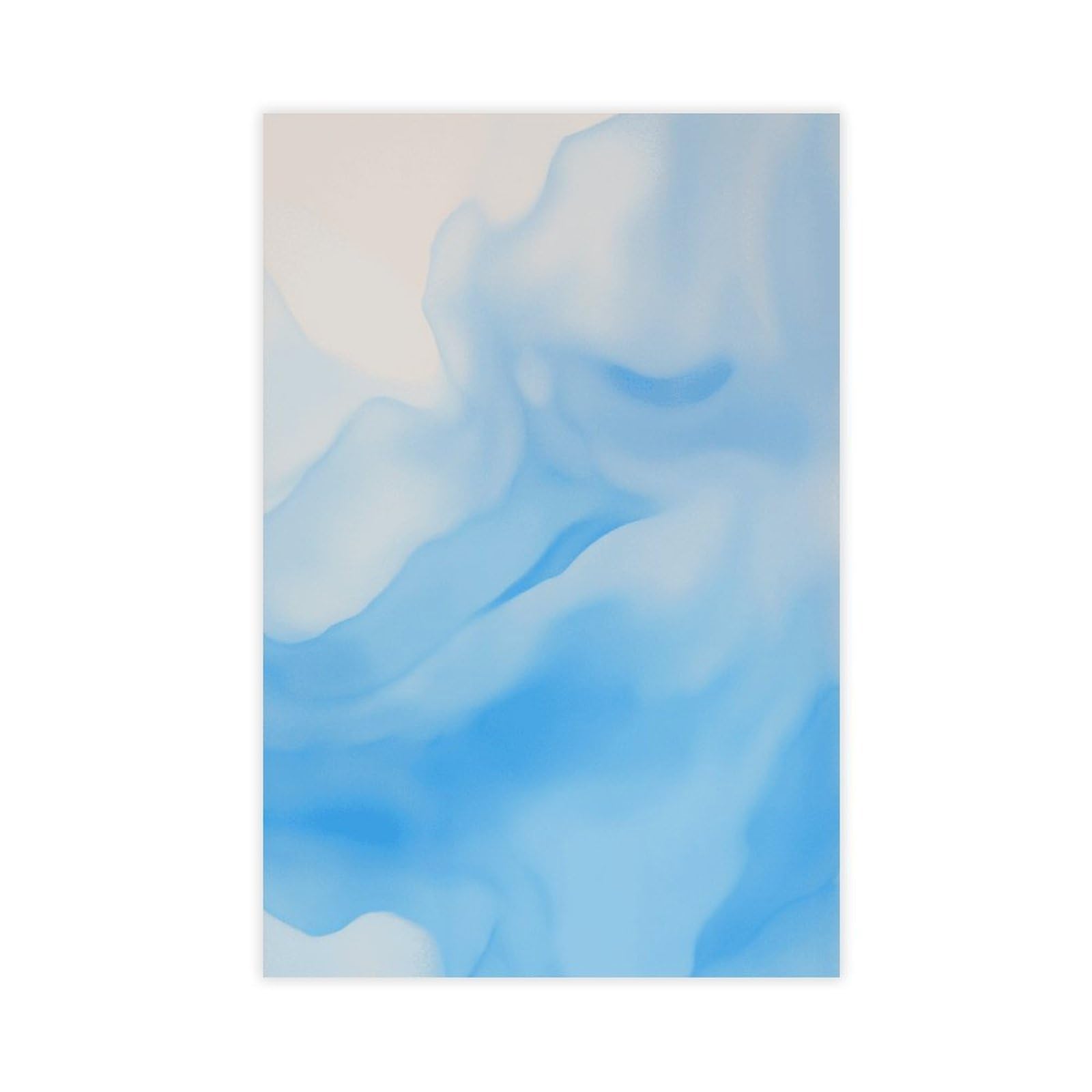 Zguols Warm Peach Abstract And Minimalist Poster 8 Canvas Poster Bedroom Decor Sports Landscape Office Room Decor Gift Unframed Print 20" L X 30" W