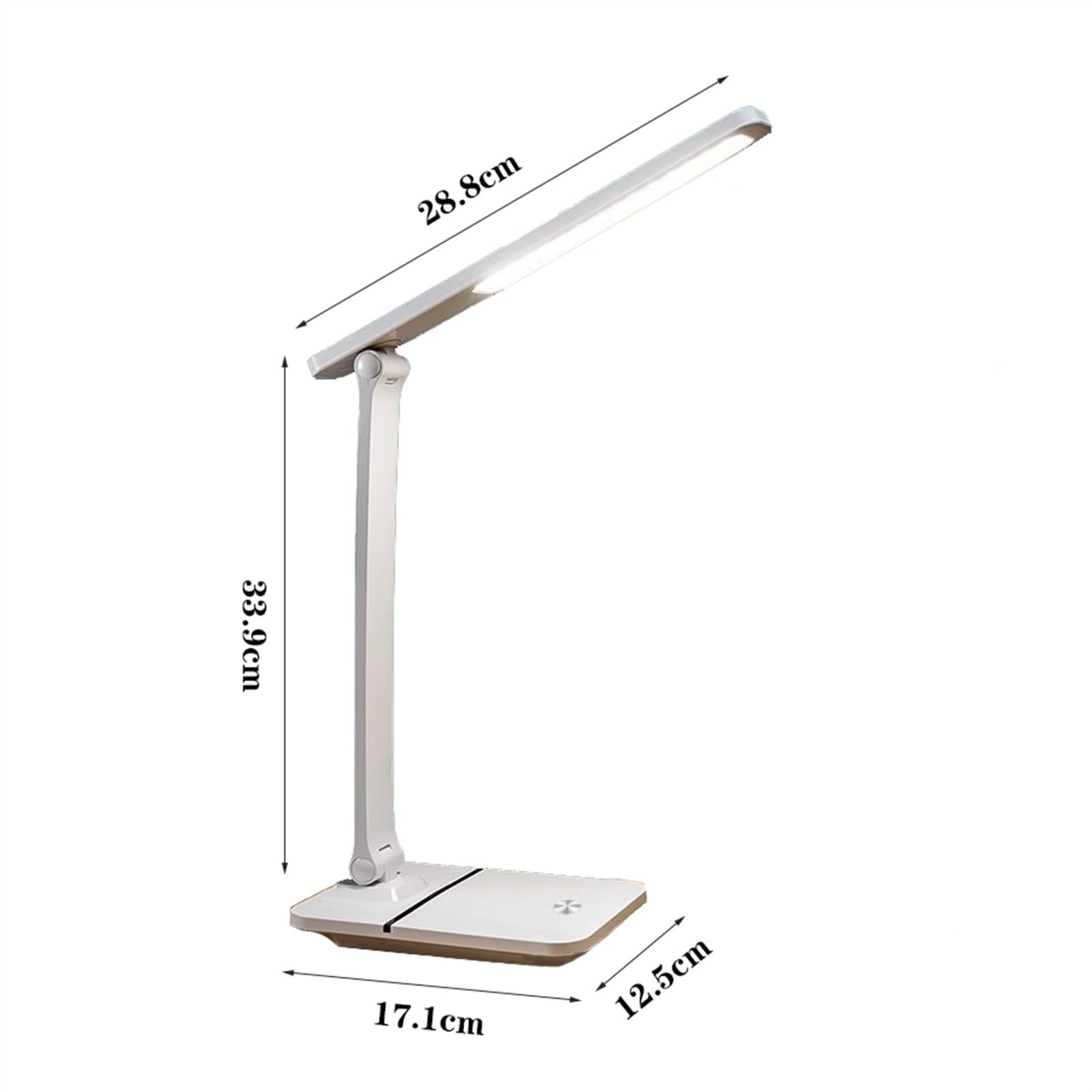 Lampa stołowa Lampka do czytania Lampka biurkowa LED z portem ładowania USB, ściemniana lampka stołowa do czytania, 3 tryby oświetlenia, płynne przyciemnianie, sterowanie dotykowe, funkcja pamięci Lam